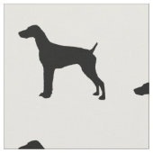 German Short-Haire Pointer Silhouette Love Dogs Stof (Close Up)