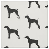 German Short-Haire Pointer Silhouette Love Dogs Stof (Swatch)