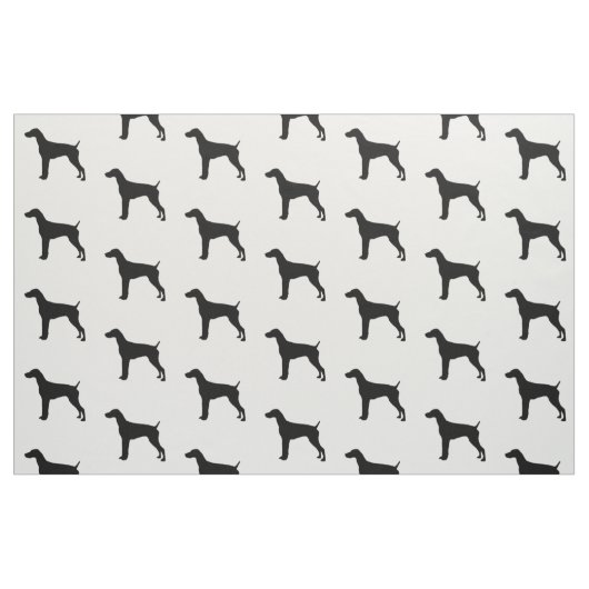 German Short-Haire Pointer Silhouette Love Dogs Stof (Fat Quarter)