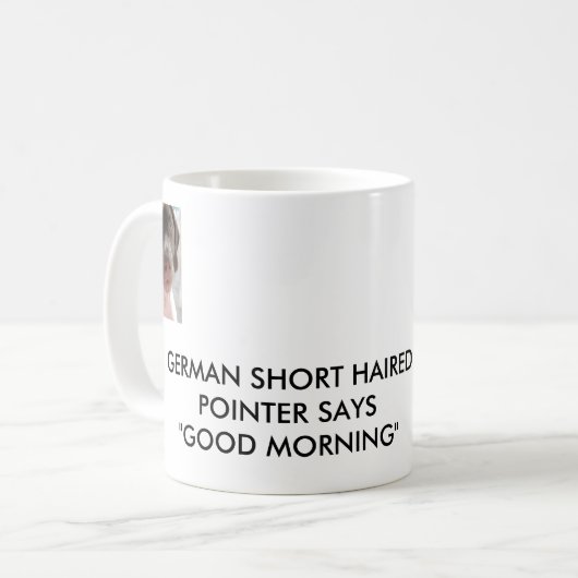 GERMAN SHORT HAIRED POINTER KOFFIEMOK (Voorkant links)