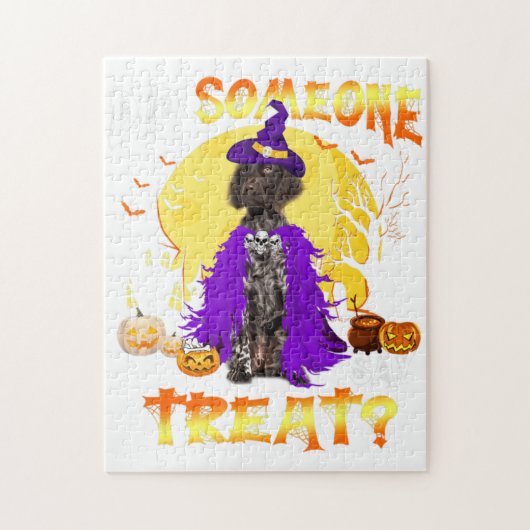 German Shorthair Dog Pointer Halloween heeft ieman Legpuzzel (Verticaal)