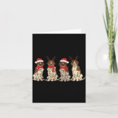German Shorthair Inter Christmas Gsp Mom Dad  Kaart (Voorkant)