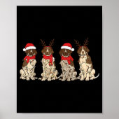 German Shorthair Inter Christmas Gsp Mom Dad  Poster (Voorkant)