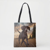 German Shorthair Pointer Elegant Shoulder Tote Bag (Voorkant)
