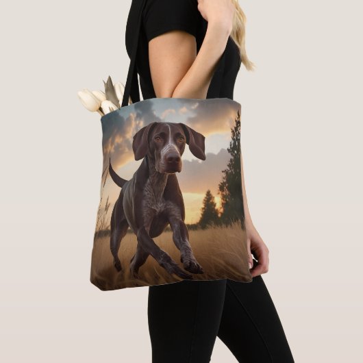 German Shorthair Pointer Elegant Shoulder Tote Bag (Dichtbij)