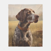 German Shorthair Pointer Fleece Deken (Voorkant)