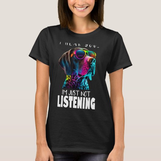 German Shorthair Pointer GSP Dad Ma 1 T-shirt (Voorkant)