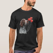 German Shorthair Pointer GSP mam Dad 5 T-shirt (Voorkant)