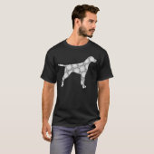 German Shorthair Pointer GSP mam Dad 5 T-shirt (Voorkant volledig)