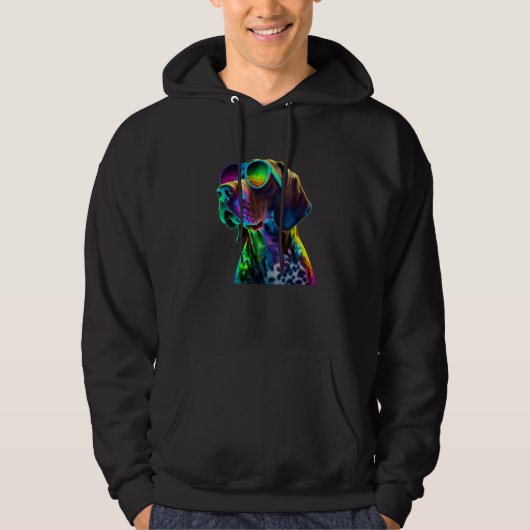 German Shorthair Pointer GSP Mom Dad  12 Hoodie (Voorkant)