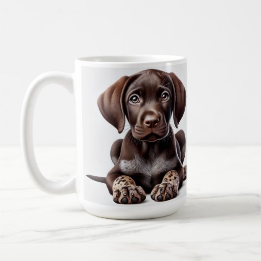 German Shorthair Puppy Koffiemok (Links)