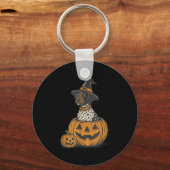 German Shorthaired Inter Halloween Gsp Dog Mom Dog Sleutelhanger (Voorkant)