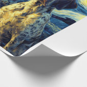 German Shorthaired Pointer 1 Cute Dog Halloween Ja Cadeaupapier (Hoek)