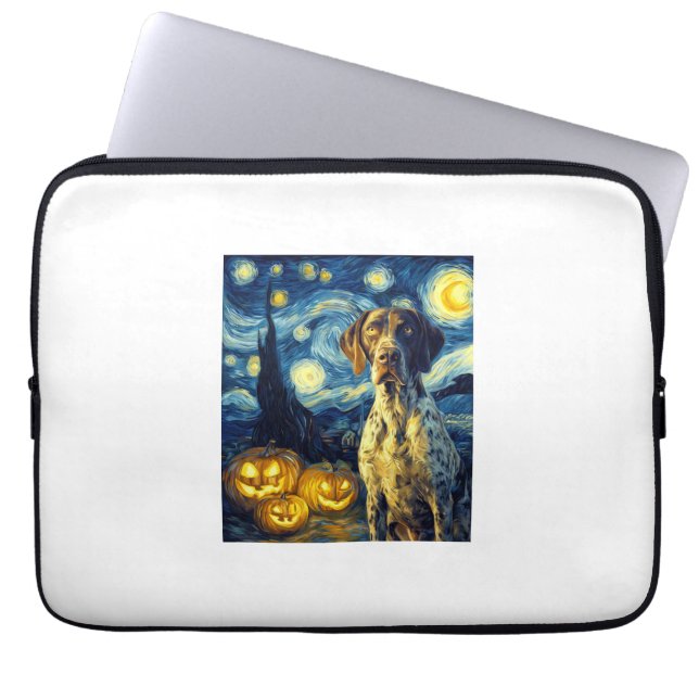 German Shorthaired Pointer 1 Cute Dog Halloween Ja Laptop Sleeve (Voorkant)