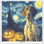 German Shorthaired Pointer 1 Cute Dog Halloween Ja Sticker (Vel)