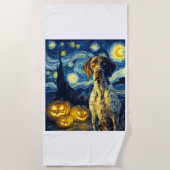 German Shorthaired Pointer 1 Cute Dog Halloween Ja Strandlaken (Voorkant)