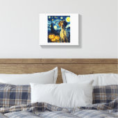 German Shorthaired Pointer 1 Schattige Hond Hallow Canvas Afdruk (Insitu (Slaapkamer))