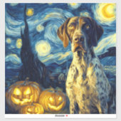 German Shorthaired Pointer 1 Schattige Hond Hallow Sticker (Vel)