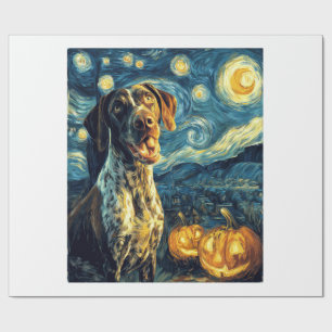 German Shorthaired Pointer 2 Schattige Hond Hallow Cadeaupapier