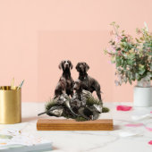 German Shorthaired Pointer Acryl Bord (Huwelijk)