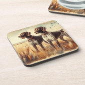 German Shorthaired Pointer Bier Onderzetter (Linkerzijde)