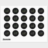 German Shorthaired Pointer Camo Amerikaanse Vlag U Ronde Sticker (Vel)