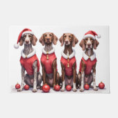 German Shorthaired Pointer Christmas Dress Santa Deurmat (Voorkant)