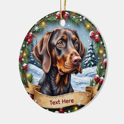 German Shorthaired Pointer Christmas Ornament (Links)