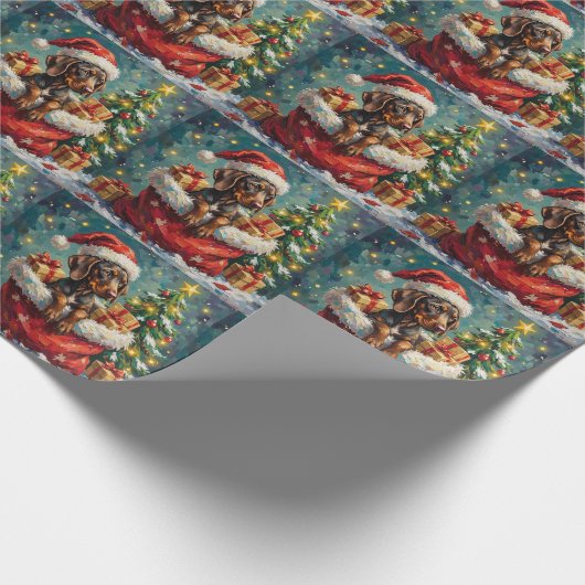 German Shorthaired Pointer Christmas Santa Bag Cadeaupapier (Hoek)