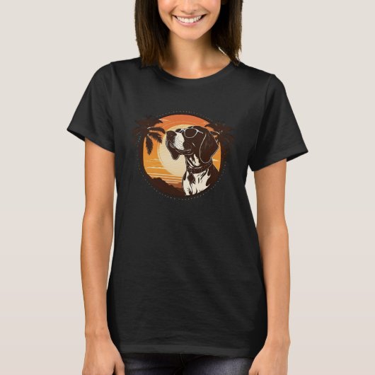 german shorthaired pointer Cute Cool Sunglasses T-shirt (Voorkant)