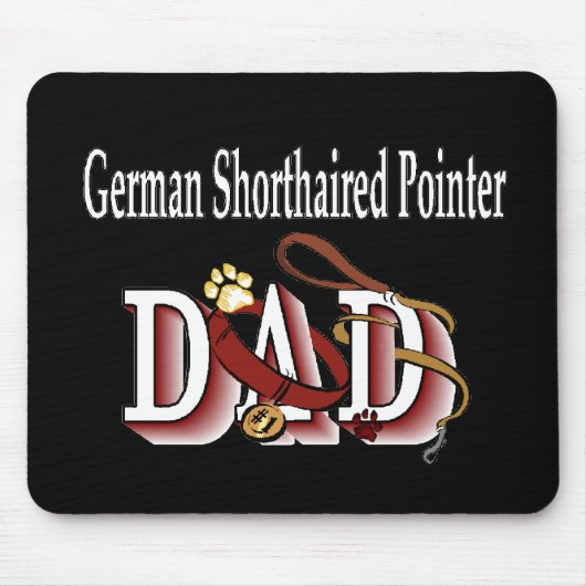 German Shorthaired Pointer Dad Gifts Muismat (Voorkant)