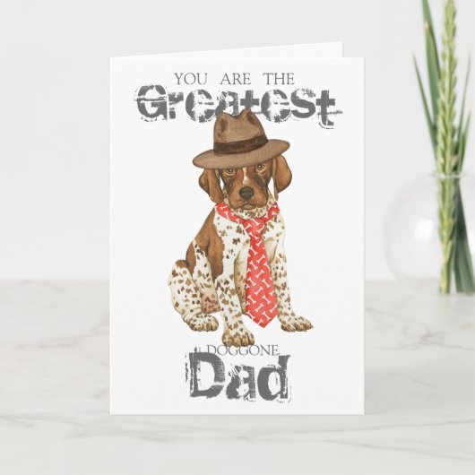 German Shorthaired Pointer Dad Kaart (Voorkant)