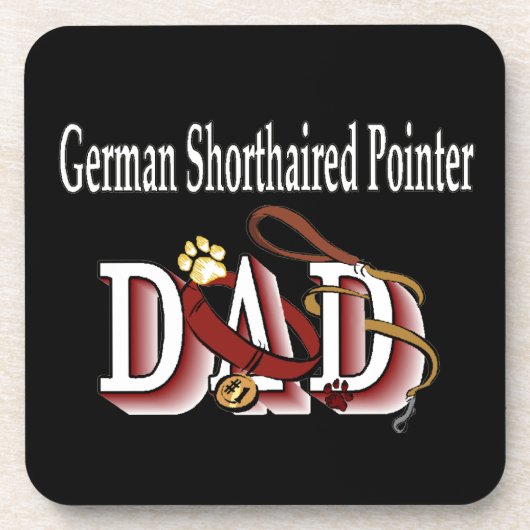 German Shorthaired Pointer Dad Onderzetter (Voorkant)