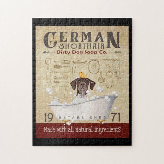 German Shorthaired Pointer Dog Bath Soap Company Legpuzzel (Verticaal)