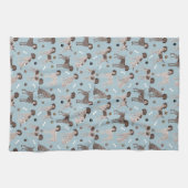 German Shorthaired Pointer Dog Bone and Paw Print  Theedoek (Horizontaal)