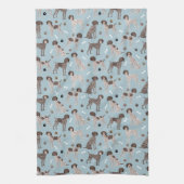 German Shorthaired Pointer Dog Bone and Paw Print  Theedoek (Verticaal)