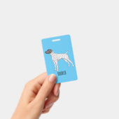 German Shorthaired Pointer dog cartoon Badge (Handheld)