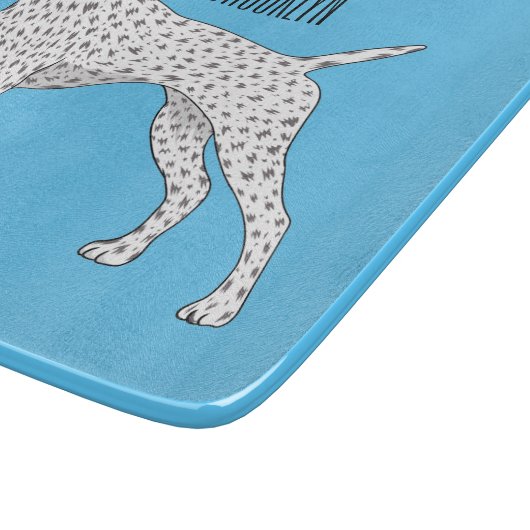 German Shorthaired Pointer dog cartoon Snijplank (Hoek)