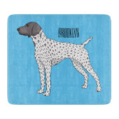 German Shorthaired Pointer dog cartoon Snijplank (Voorkant)