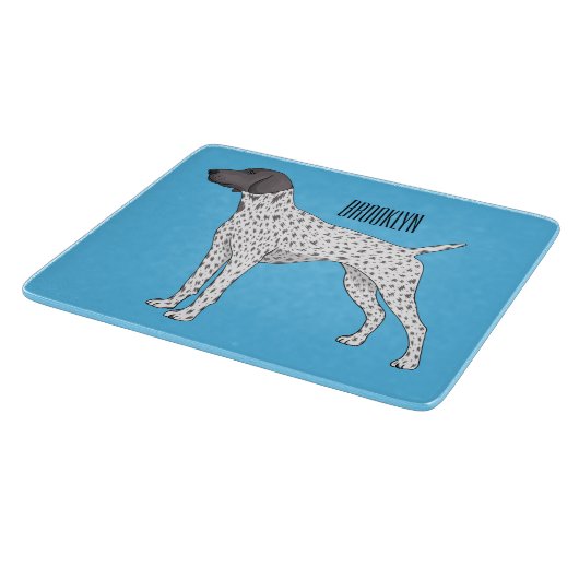 German Shorthaired Pointer dog cartoon Snijplank (Hoek)