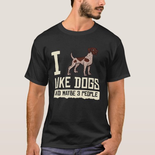 German Shorthaired Pointer Dog Puppies Owner T-shirt (Voorkant)