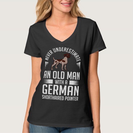 German Shorthaired Pointer Dog Puppies Owner T-shirt (Voorkant)
