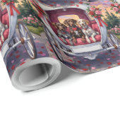 German Shorthaired Pointer Dog Valentine's Day Cadeaupapier (Rol Hoek)