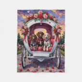 German Shorthaired Pointer  Dog Valentine's Day  Fleece Deken (Voorkant)