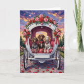 German Shorthaired Pointer Dog Valentine's Day Kaart (Voorkant)