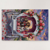 German Shorthaired Pointer  Dog Valentine's Day  Legpuzzel (Horizontaal)