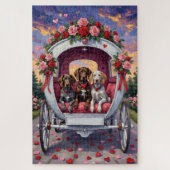 German Shorthaired Pointer  Dog Valentine's Day  Legpuzzel (Verticaal)