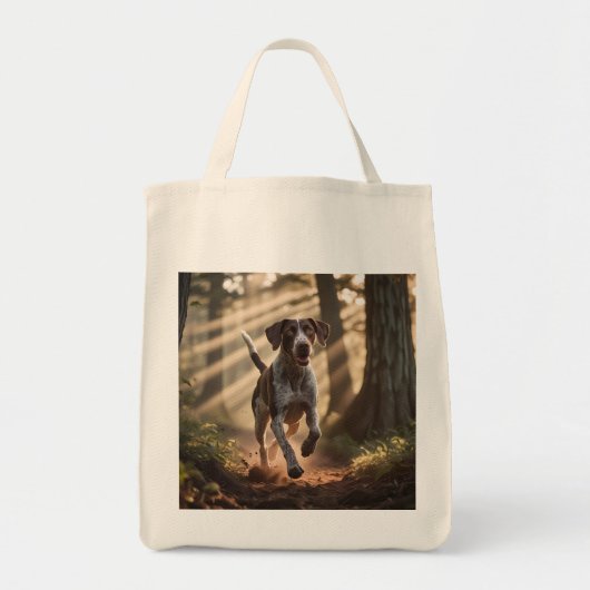 German Shorthaired Pointer Elegant GroceryTote Bag Tote Bag (Voorkant)