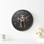 German Shorthaired Pointer Front Dog Art | Pet Grote Klok (Huis)