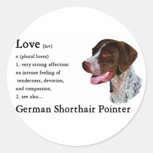 German Shorthaired Pointer Gifts Ronde Sticker